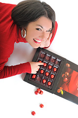 Image showing chocolate woman