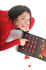 Image showing chocolate woman