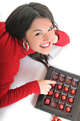 Image showing chocolate woman