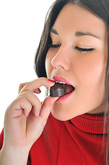 Image showing chocolate woman