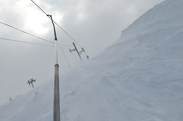 Image showing ski lift