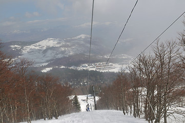 Image showing ski lift