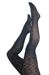 Image showing woman leg sock