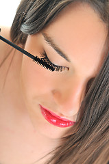 Image showing eyelash makeup