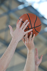 Image showing basketball game