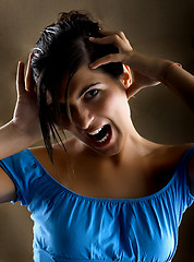 Image showing Crazy woman