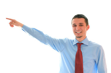 Image showing businessman pointing