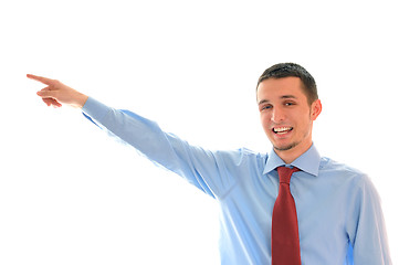 Image showing businessman pointing