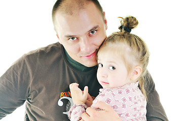 Image showing man  and little girl