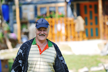 Image showing happy senior man outdoor