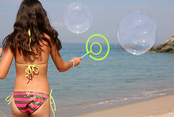 Image showing Girl on the beach