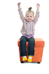Image showing little girl isolated 