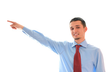 Image showing businessman pointing