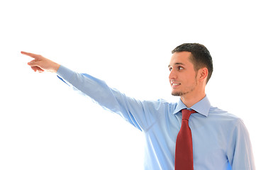 Image showing businessman pointing