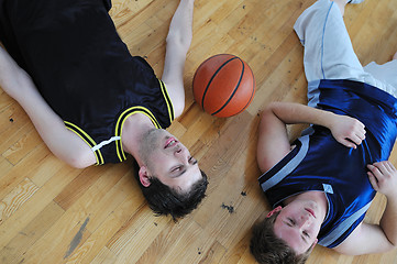 Image showing basketball break