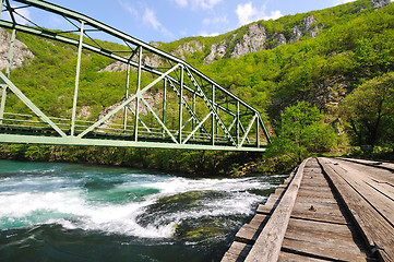 Image showing bridge river wild