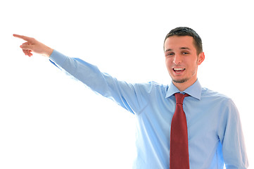 Image showing businessman pointing