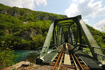 Image showing bridge river wild