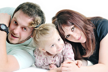 Image showing happy young family together