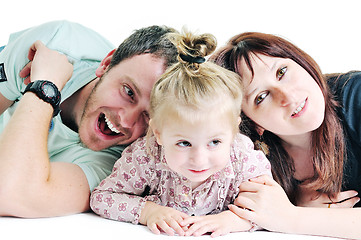 Image showing happy young family together