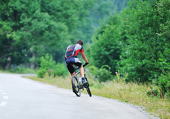 Image showing  mount bike man outdoor