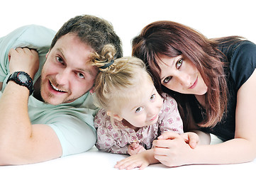 Image showing happy young family together