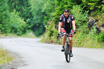 Image showing  mount bike man outdoor