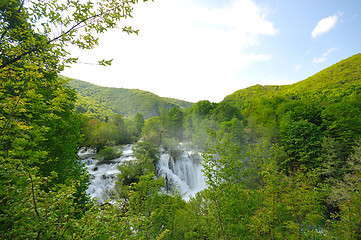 Image showing river waterfall wild 