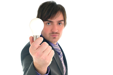 Image showing bulb business man