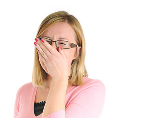 Image showing blonde woman isolated