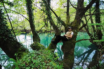 Image showing man relaxing outdoor