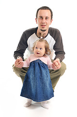 Image showing father baby isolated