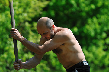 Image showing man garden work