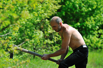 Image showing man garden work