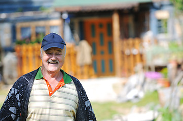 Image showing happy senior man outdoor