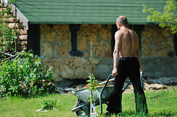 Image showing man garden work