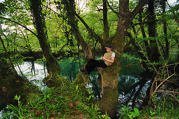 Image showing man relaxing outdoor