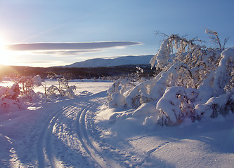 Image showing Winterlandscape at Vaset