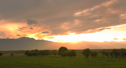 Image showing beautiful sunset in nature