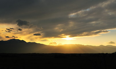 Image showing beautiful sunset in nature