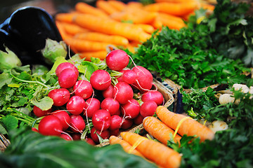 Image showing fresh organic vegetables food on market