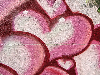 Image showing Painted love symbol