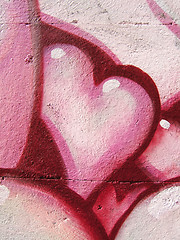 Image showing Painted love symbol