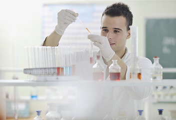 Image showing young scientist in lab