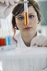 Image showing young woman in lab