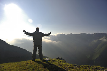 Image showing fresh sunrise at mountain 