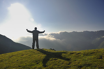 Image showing fresh sunrise at mountain 