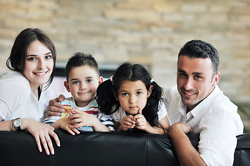 Image showing young family at home