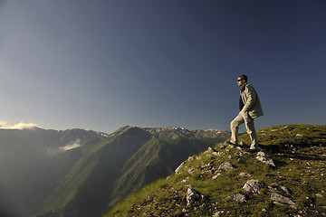 Image showing fresh sunrise at mountain 