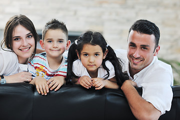 Image showing young family at home